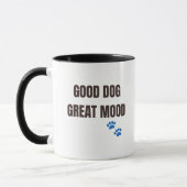 面白い犬好きコーヒーカップ マグカップ (左)