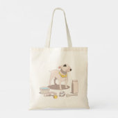面白い犬好きトートバッグ トートバッグ (裏面)