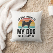 面白い犬好きビンテージサンセット引用デザイン_1 クッション (ブランケット)