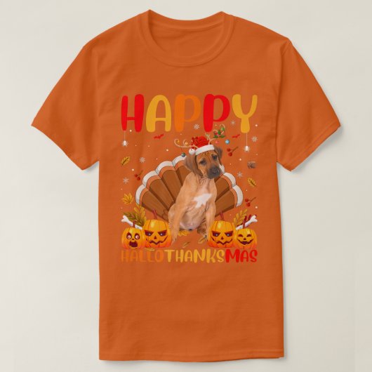 面白い犬好き幸せなライドバックこんにちは Tシャツ (デザイン正面)
