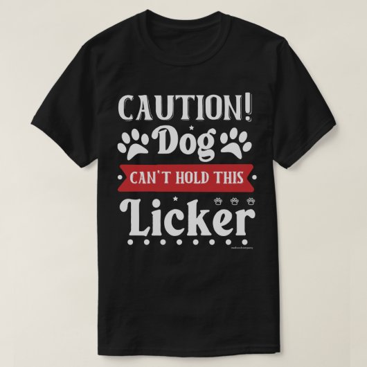 面白い犬好きTシャツ - ひどい酔っ払い Tシャツ (デザイン正面)