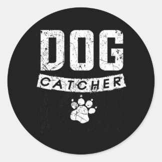 面白い犬捕獲者コスチューム ハロウィーン犬捕獲者 ラウンドシール