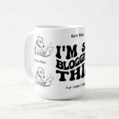 面白い犬 コーヒーマグカップ (正面左)