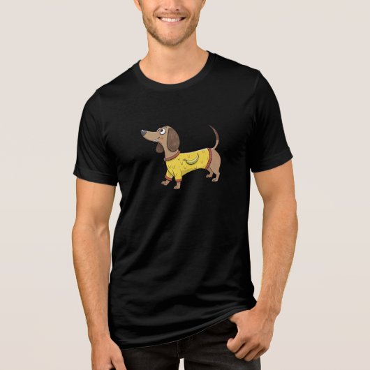 面白い犬 トライブレンドTシャツ (正面)