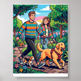 面白い犬 ポスター