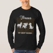 面白い犬 Tシャツ (正面)
