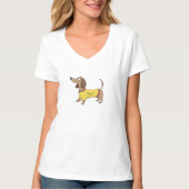 面白い犬 Tシャツ (正面)