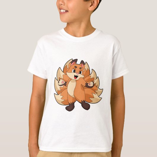 面白い狐 Tシャツ (正面)