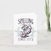 面白い独立記念日　1773年から紅茶をぶちまけてやったぜ４ カード (正面)