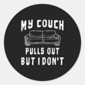 面白い独身パーティーの引き抜き メンズ ユーモア 皮肉 ラウンドシール (正面)