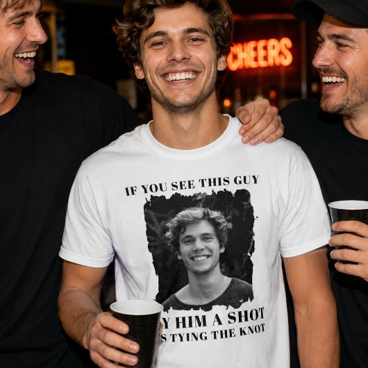 面白い独身パーティーの男たち Tシャツ