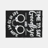 面白い独身パーティー 単身生活 JGA フリースブランケット (正面(横))