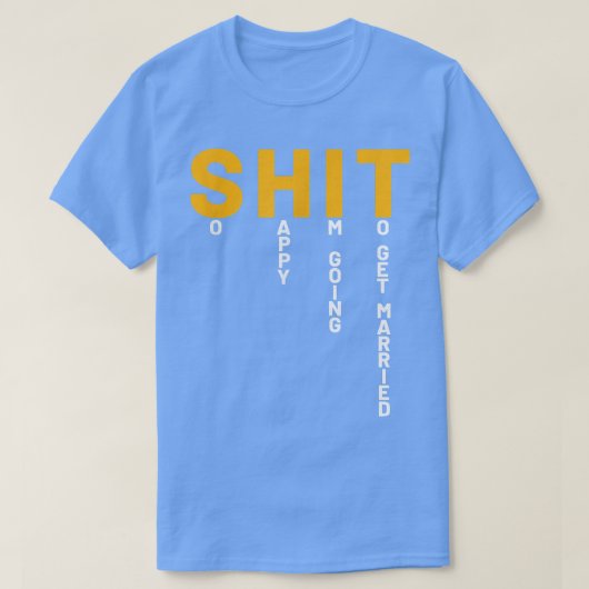 面白い独身パーティー 男性の結婚前パーティー 結婚パーティー Tシャツ (デザイン正面)