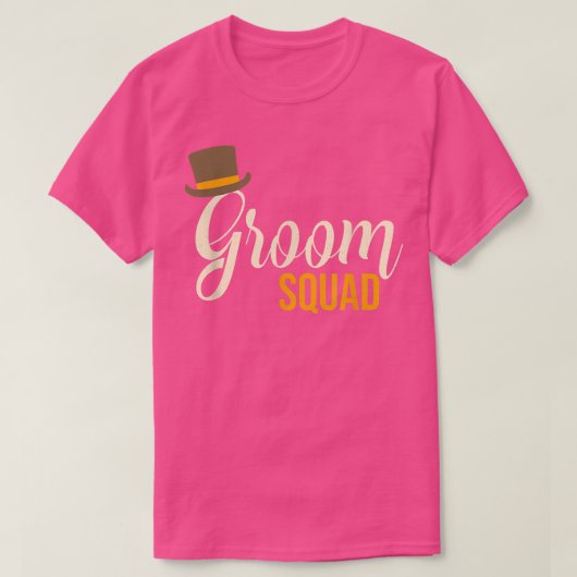 面白い独身パーティー 花婿チーム 男性のみの結婚前旅行 結婚式 Tシャツ (デザイン正面)