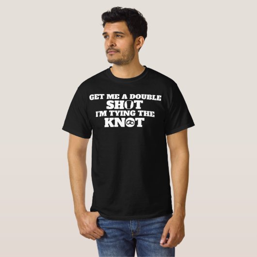 面白い独身パーティー Tシャツ (正面フル)