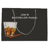 面白い独身最後の夜 ラージペーパーバッグ (裏面)