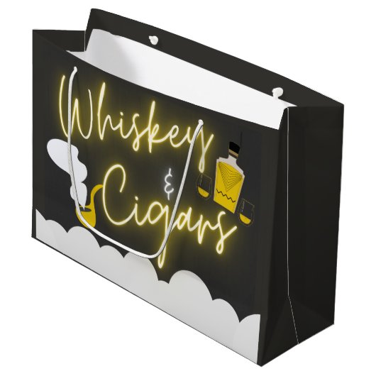 面白い独身最後の夜 ラージペーパーバッグ (正面アングル)