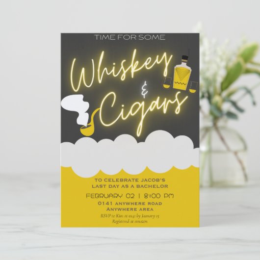 面白い独身最後の夜 招待状 (スタンド正面)