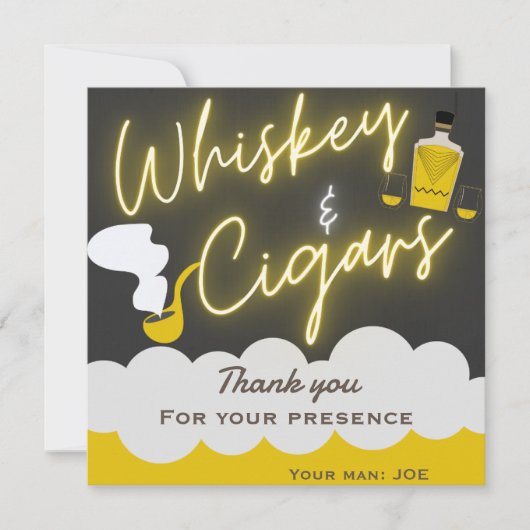 面白い独身最後の夜 招待状 (正面)