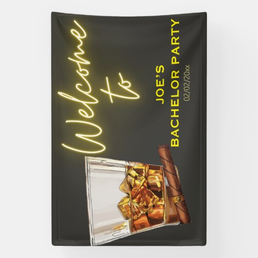 面白い独身最後の夜 横断幕 (縦)