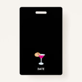 面白い独身最後の女友達週末パーティー バッジ (裏面)