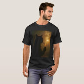 面白い猫がタバコを吸うGen Zのミーム Tシャツ (正面フル)