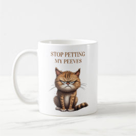 面白い猫が私の癇に障るのをやめて コーヒーマグカップ