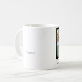 面白い猫と弁護士の面白いコーヒーマグ コーヒーマグカップ (正面左)