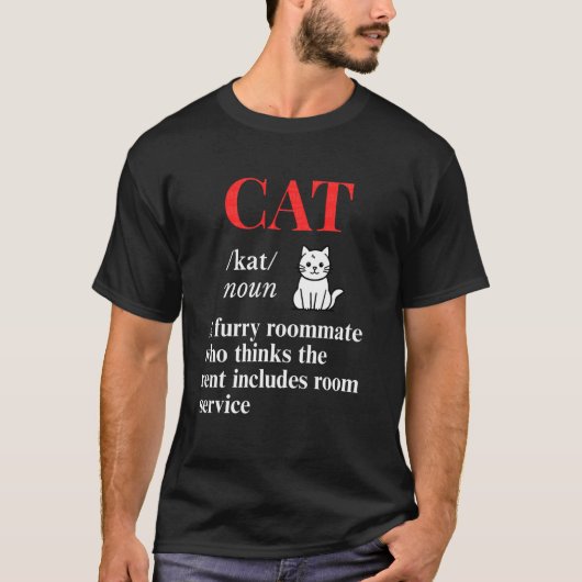 面白い猫と犬のママ 動物好き 子猫 Tシャツ (正面)