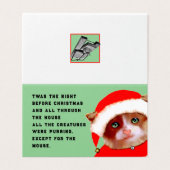 面白い猫のクリスマス (外部フラット)