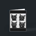 面白い猫のグラフィック写真ブースのセルフィー カード<br><div class="desc">面白い猫のグラフィック写真ブースのセルフィー</div>