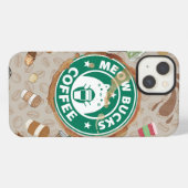 面白い猫のコーヒー名言フォンケース iPhoneケース (裏面横)