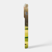 面白い猫のゴルフプレーヤー, iPhoneケース (左側面)