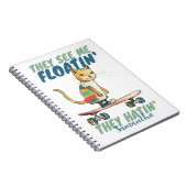 面白い猫のスケートボード、彼らは嫌っている、子供へのプレゼント ノートブック (右側)