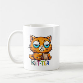 面白い猫のダジャレマグ | キットティーハーモアギフトカップ コーヒーマグカップ