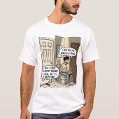 面白い猫のパパ  バスルームのユーモア ギフト Tシャツ (正面)