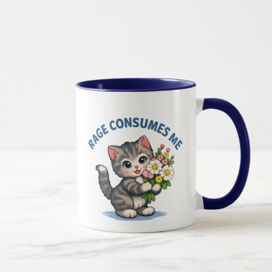 面白い猫のペットマグ マグカップ (右)