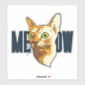 面白い猫のペット シール (シート)