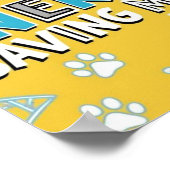 面白い猫のポスター、サングラスをかけた漫画の猫 ポスター (角)