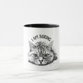 面白い猫のマグカップ マグカップ (中央)