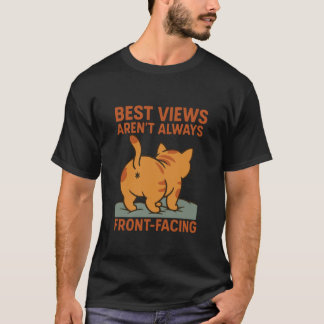 面白い猫のミーム好きな男性女性女子男子若者用 Tシャツ