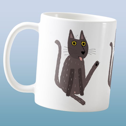 面白い猫のユーモア コーヒーマグカップ