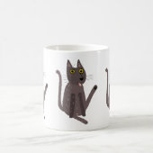 面白い猫のユーモア コーヒーマグカップ (中央)