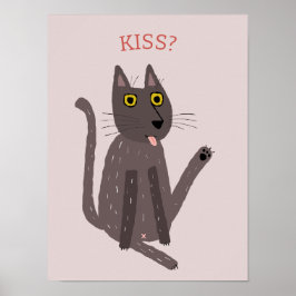 面白い猫のユーモア ポスター