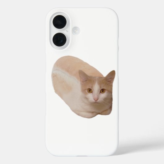 面白い猫のローフ・ミーム 猫のパン スマホケース Case-Mate iPhoneケース (裏面)