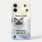 面白い猫の写真のスマホケース Case-Mate iPhoneケース (裏面)