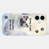 面白い猫の写真のスマホケース Case-Mate iPhoneケース (裏面 (横))