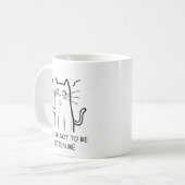 面白い猫の引用コーヒーマグ コーヒーマグカップ (正面左)