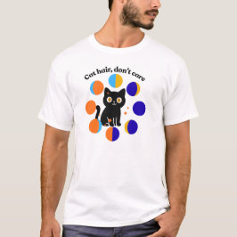 面白い猫の引用文タイポグラフィー 猫好きデザイン Tシャツ