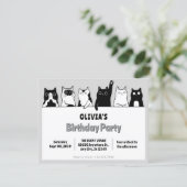 面白い猫の招待状 招待状 (スタンド正面)